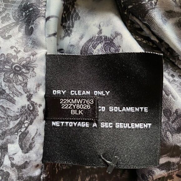 Guess Wool Blend Trench Coat Black Womens Size Medium - Picture 12 of 12